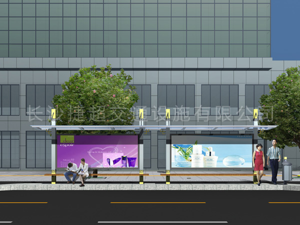 公交候车亭 01