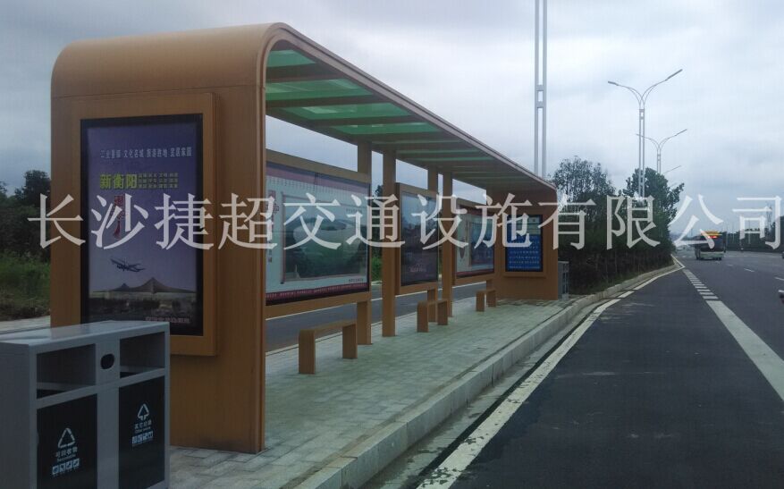 衡阳土豪金公交候车亭高端大气上档次！